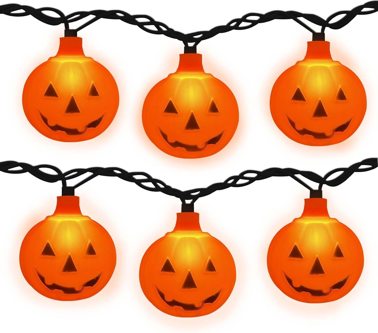 8.5Ft LED Pumpkin Lights String Lights Plug in(Blow Up Pumpkin Lights)